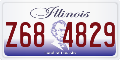 IL license plate Z684829