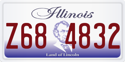 IL license plate Z684832