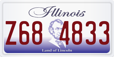 IL license plate Z684833
