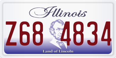 IL license plate Z684834