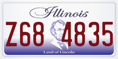 IL license plate Z684835