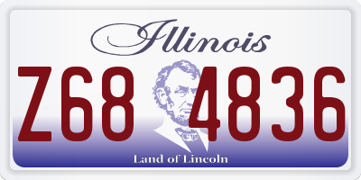 IL license plate Z684836