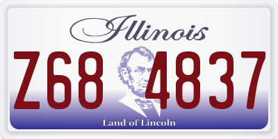 IL license plate Z684837