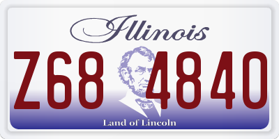 IL license plate Z684840