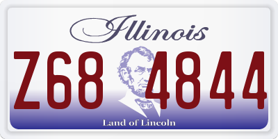 IL license plate Z684844