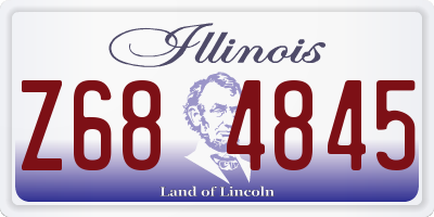 IL license plate Z684845
