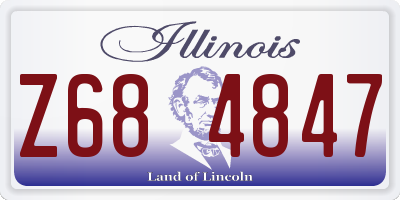 IL license plate Z684847