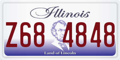 IL license plate Z684848