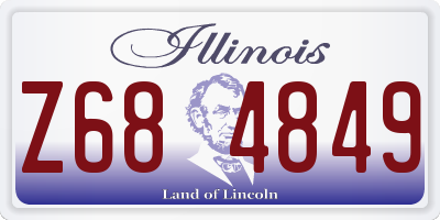 IL license plate Z684849