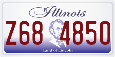 IL license plate Z684850