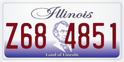 IL license plate Z684851