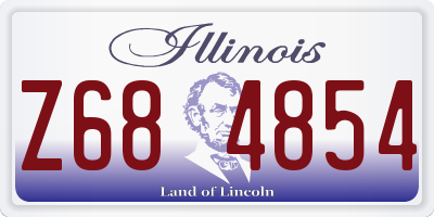 IL license plate Z684854