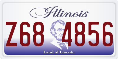IL license plate Z684856