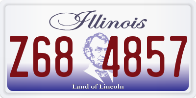 IL license plate Z684857