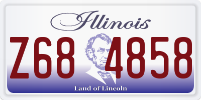 IL license plate Z684858