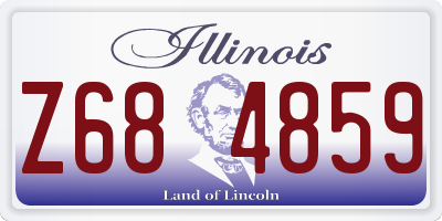 IL license plate Z684859