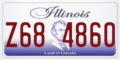 IL license plate Z684860