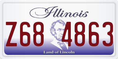 IL license plate Z684863