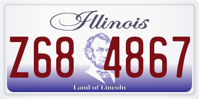 IL license plate Z684867