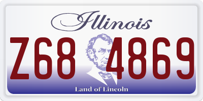 IL license plate Z684869