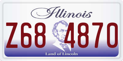 IL license plate Z684870