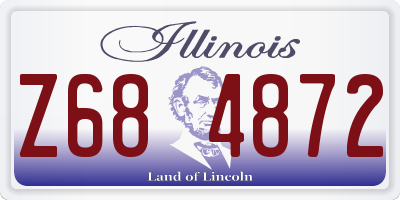 IL license plate Z684872