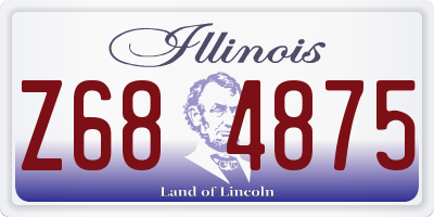 IL license plate Z684875