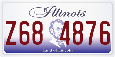 IL license plate Z684876