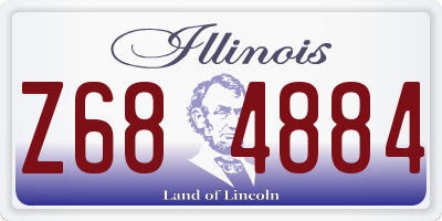 IL license plate Z684884