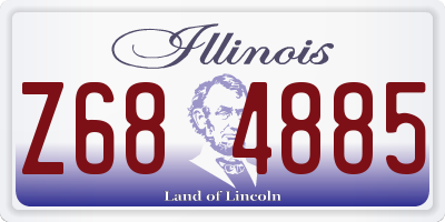 IL license plate Z684885