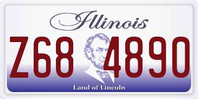 IL license plate Z684890