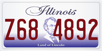 IL license plate Z684892