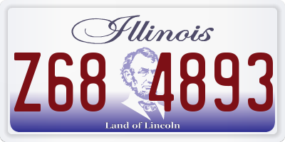 IL license plate Z684893