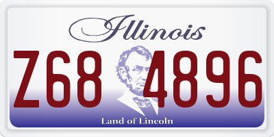 IL license plate Z684896
