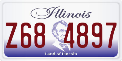 IL license plate Z684897