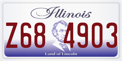 IL license plate Z684903