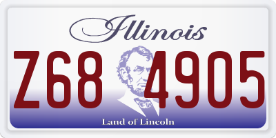 IL license plate Z684905