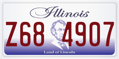 IL license plate Z684907