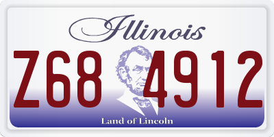 IL license plate Z684912