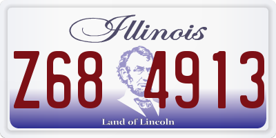 IL license plate Z684913