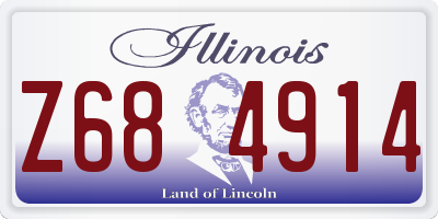 IL license plate Z684914