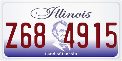 IL license plate Z684915