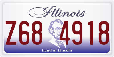 IL license plate Z684918