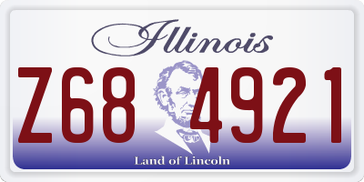 IL license plate Z684921