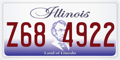 IL license plate Z684922
