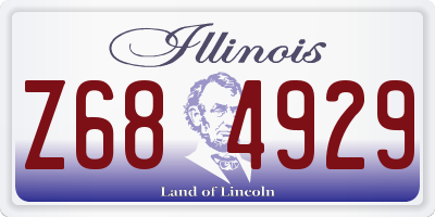 IL license plate Z684929