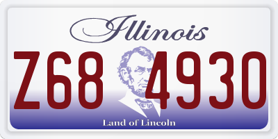 IL license plate Z684930