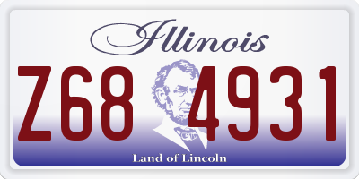 IL license plate Z684931
