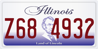 IL license plate Z684932