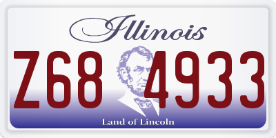 IL license plate Z684933